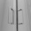 Box doccia LISBONA doppia porta scorrevole rettangolare 3 lati 100x80x80 cm altezza 190 cm cristallo 6 mm