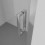 Box doccia LISBONA doppia porta scorrevole rettangolare 120x70 cm altezza 190 cm cristallo 6 mm