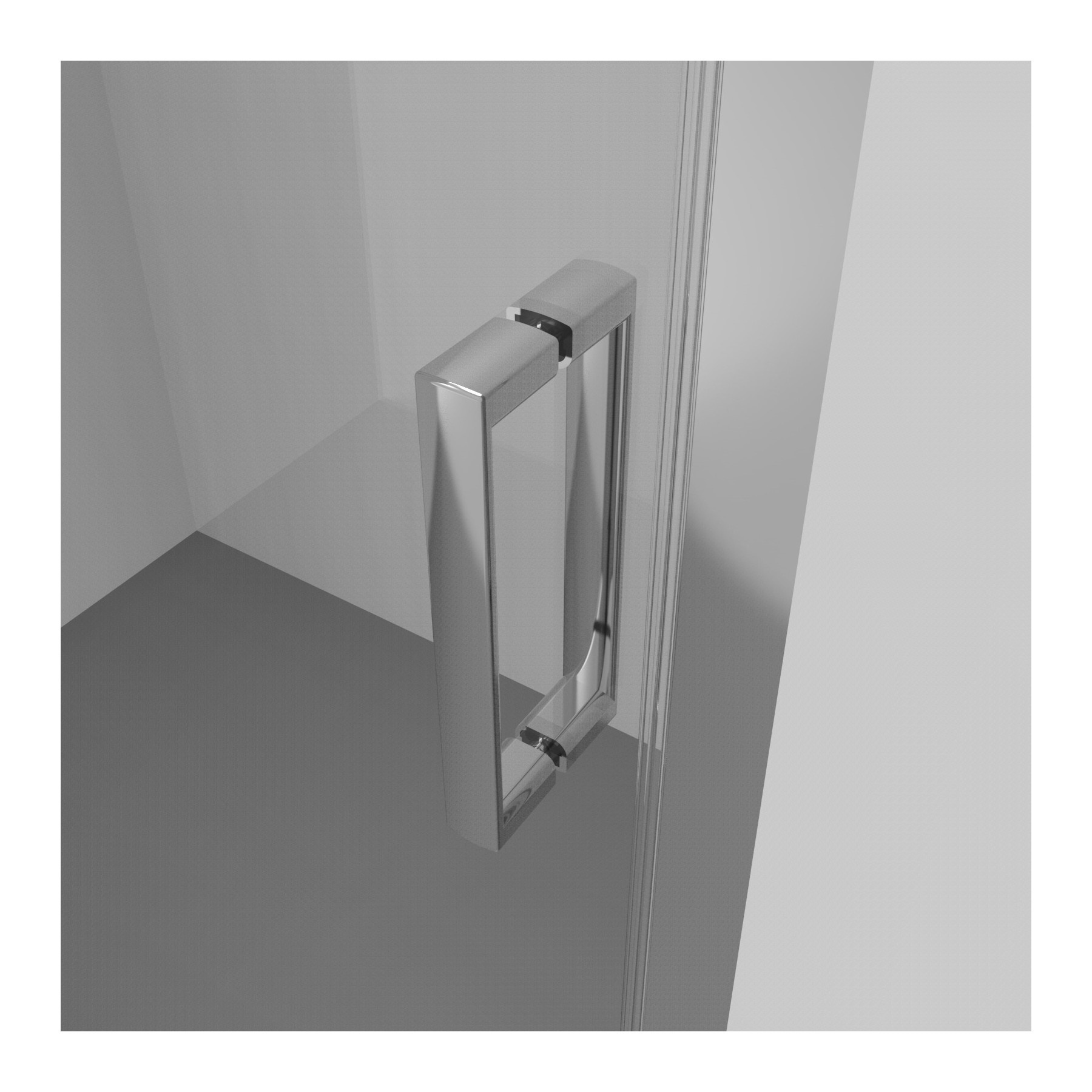 Box doccia LISBONA doppia porta scorrevole quadrata 90x90 cm altezza 190 cm cristallo 6 mm