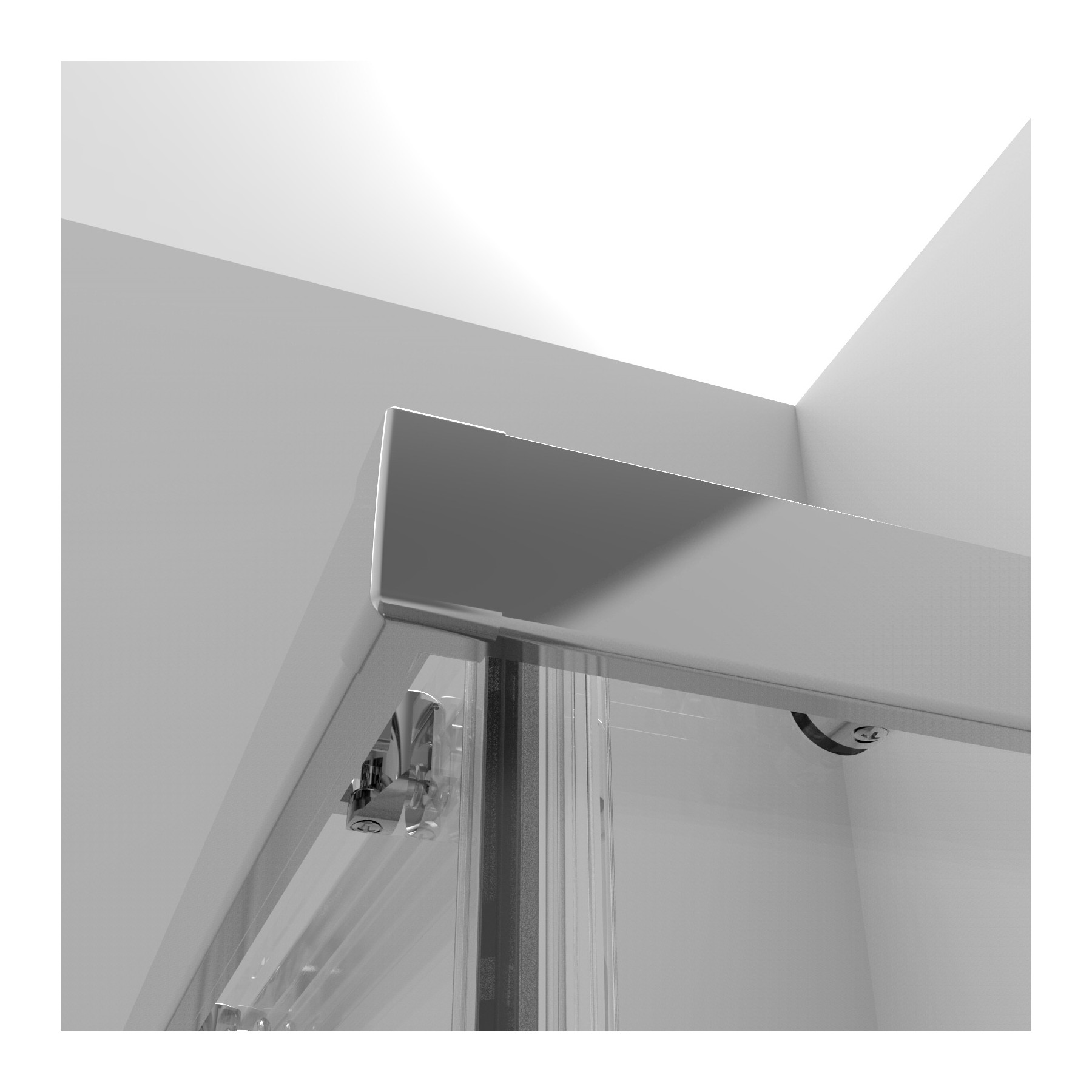 Box doccia LISBONA doppia porta scorrevole quadrata 90x90 cm altezza 190 cm cristallo 6 mm