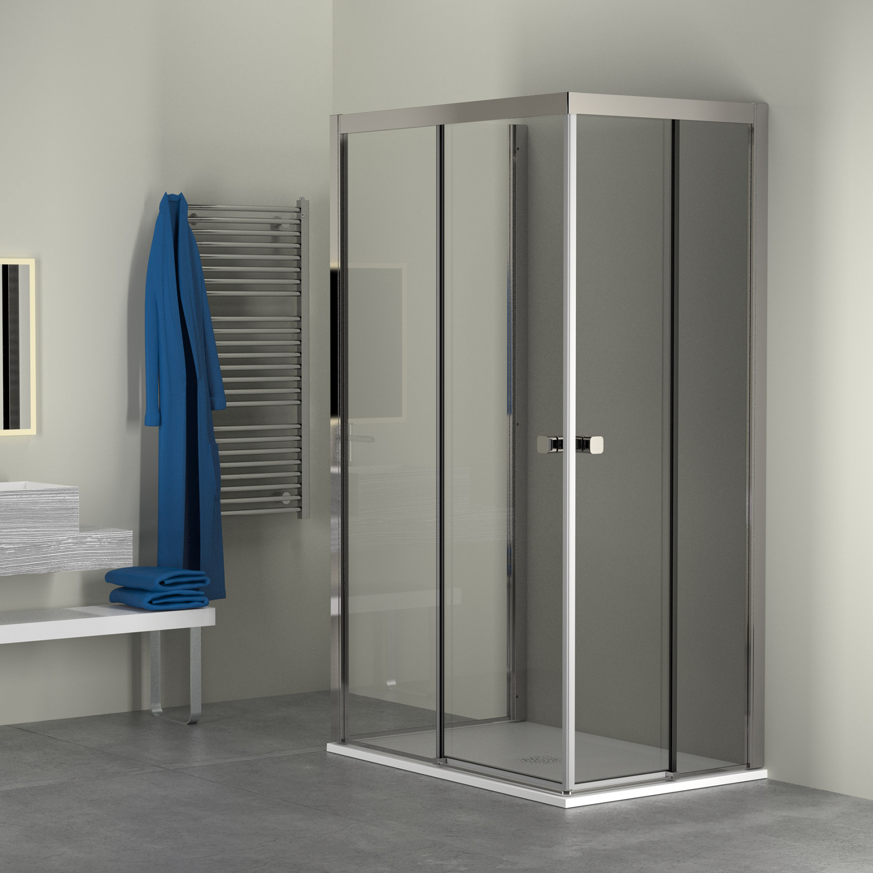 Cabina Doccia 70x90 3 Lati.Box Doccia 70x90 Showerdesign