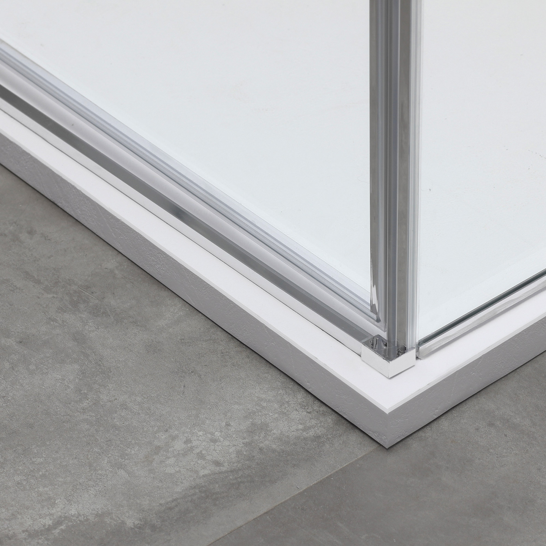 Box doccia OSLO porta battente con fissetto più fisso rettangolare 110x70 cm altezza 200 cm cristallo 6 mm