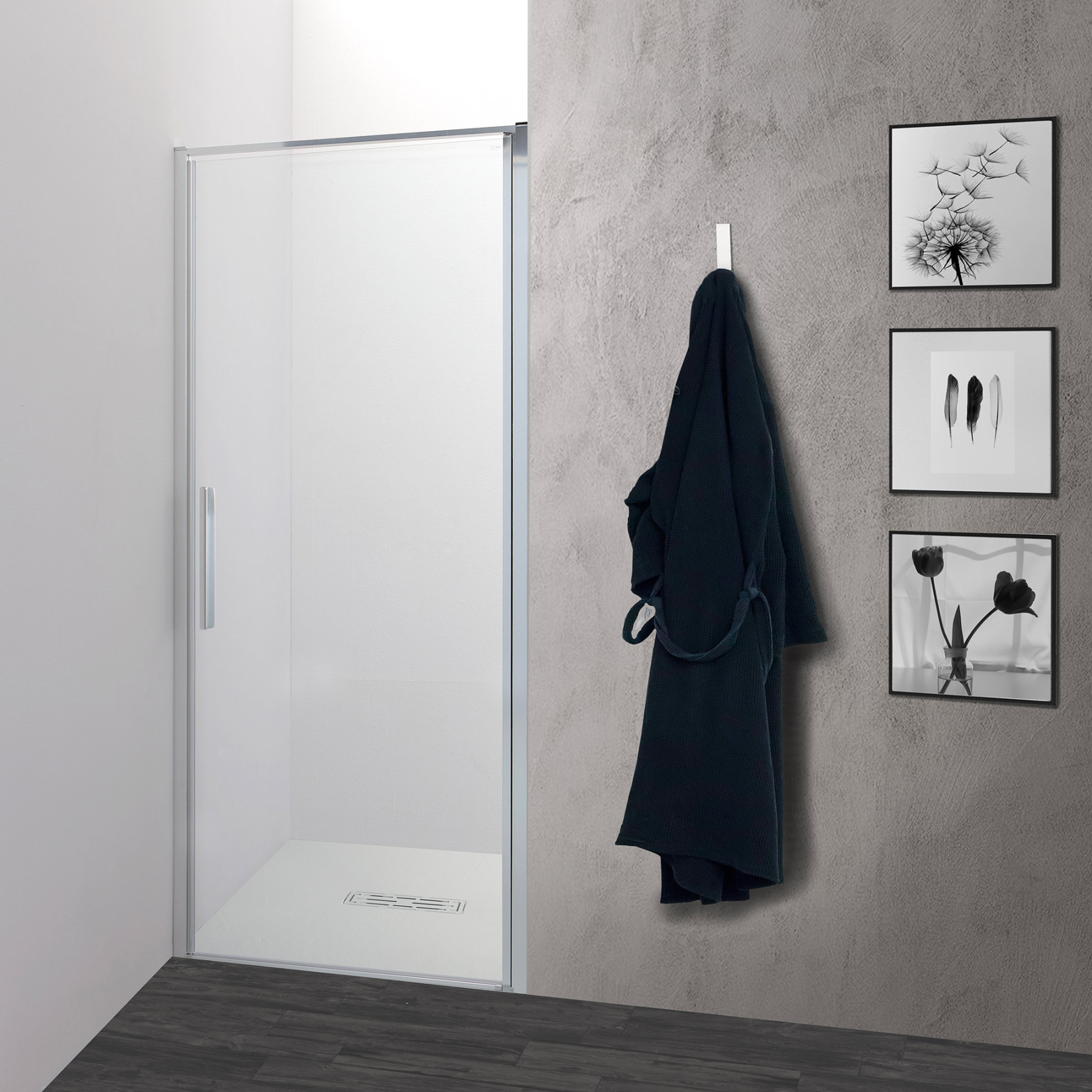 Porte doccia per nicchia: Porta box doccia battente da 85 a 140 cm