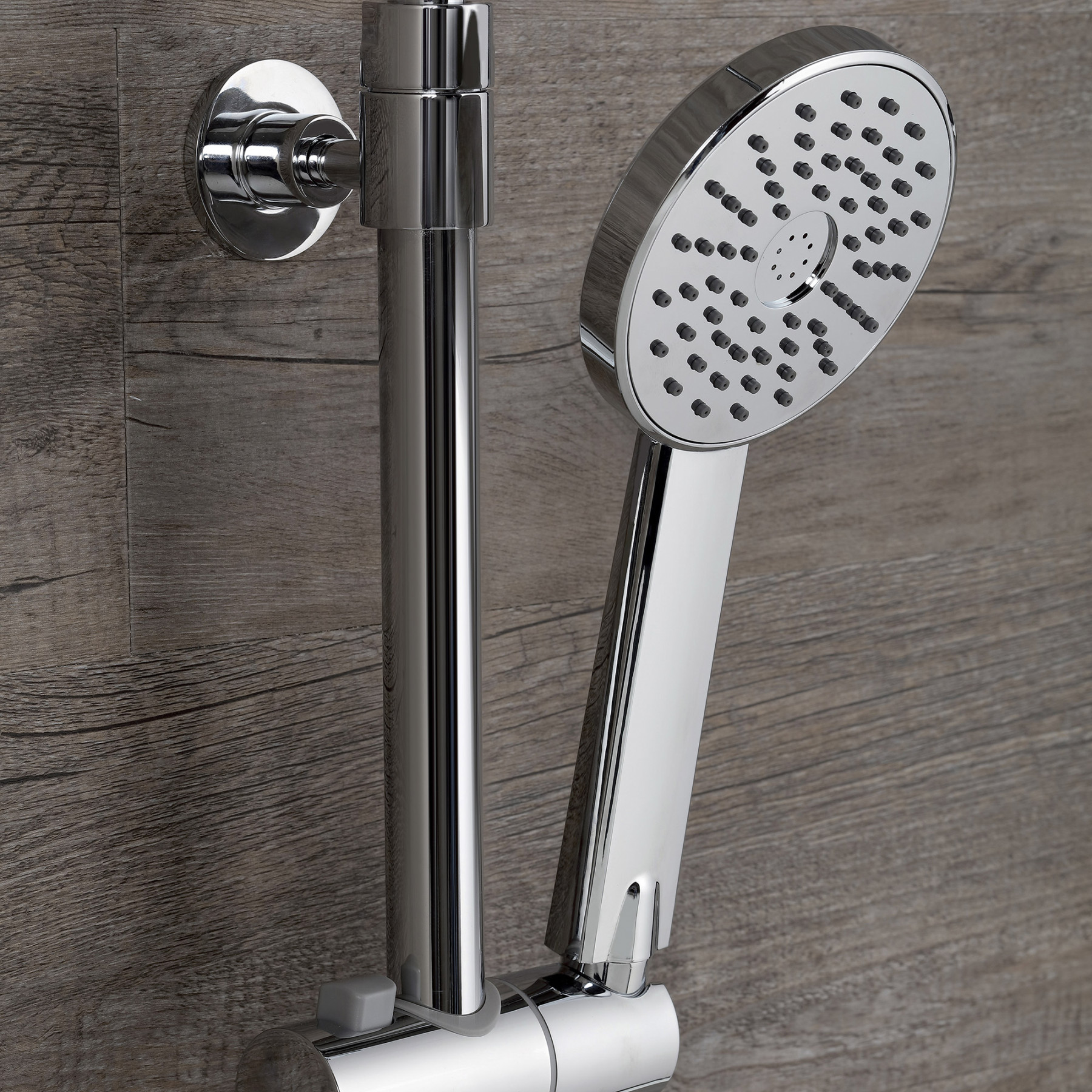 Colonna Doccia Termostatica LIMA altezza regolabile 95-127 cm inox lucido