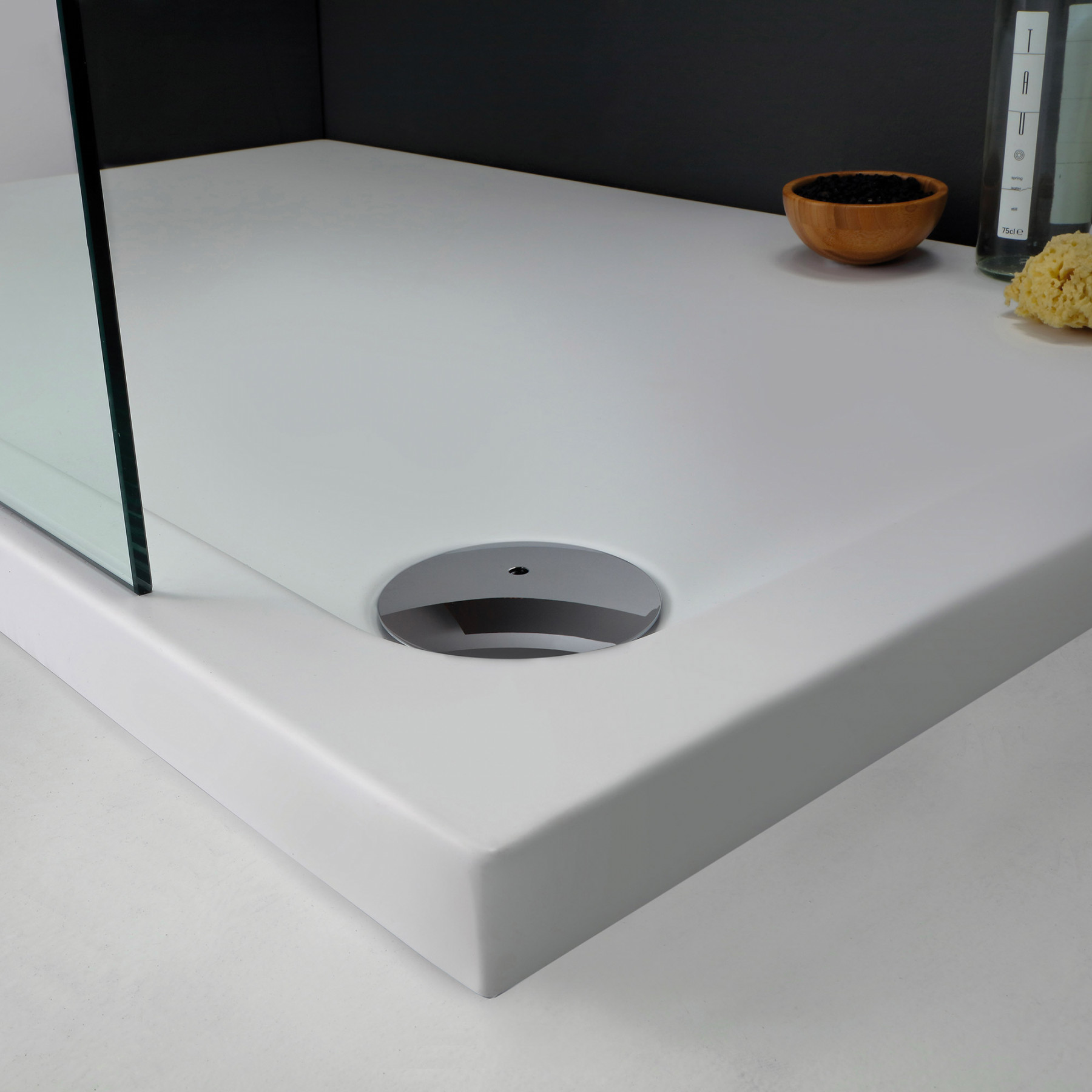 Piatto Doccia acrilico PALERMO 120x80 cm alto 4,5 Destro Bianco Opaco