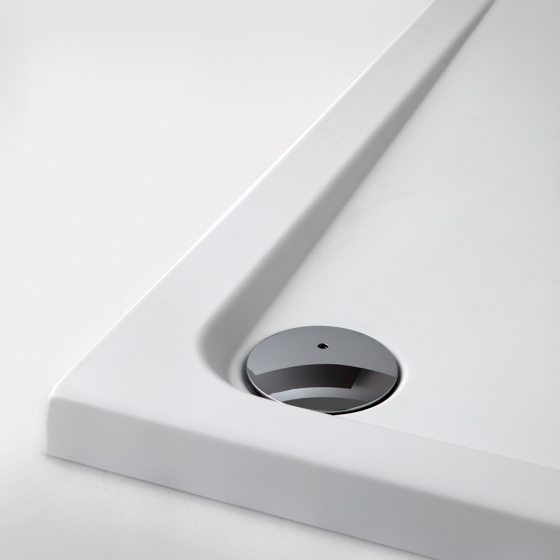 Piatto Doccia acrilico PALERMO 120x90 cm alto 4,5 Destro Bianco Opaco