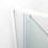 Box doccia TOKYO porta battente rettangolare 3 lati 100x70x70 cm altezza 200 cm cristallo 6 mm bianco opaco