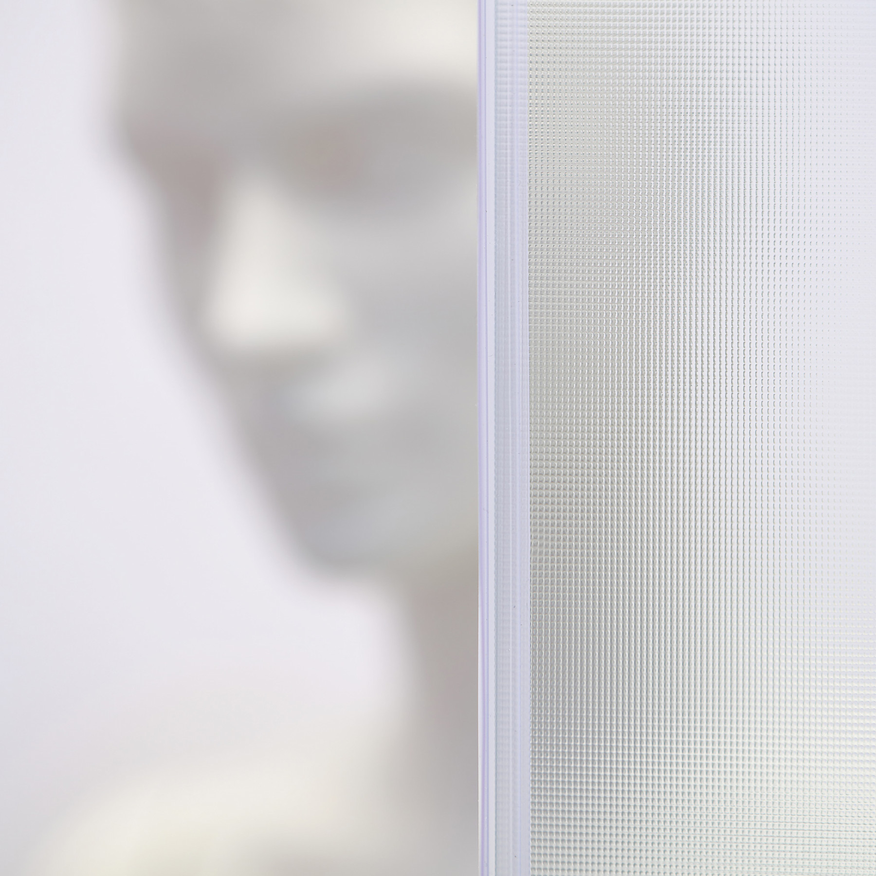 Box doccia TOKYO porta scorrevole rettangolare 100x80 cm altezza 200 cm cristallo 6 mm bianco opaco