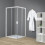Box doccia TOKYO doppia porta scorrevole rettangolare 110x70 cm altezza 200 cm cristallo 6 mm bianco opaco
