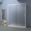 Box doccia TOKYO porta scorrevole rettangolare 3 lati 170x90x90 cm altezza 200 cm cristallo 6 mm bianco opaco