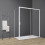 Box doccia TOKYO porta scorrevole rettangolare 160x80 cm altezza 200 cm cristallo 6 mm bianco opaco