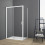 Box doccia TOKYO porta scorrevole rettangolare 130x80 cm altezza 200 cm cristallo 6 mm bianco opaco