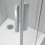 Box doccia OSLO porta scorrevole rettangolare 3 lati 100x80x80 cm altezza 200 cm cristallo 6 mm