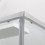 Box doccia OSLO doppia porta scorrevole rettangolare 3 lati 120x90x90 cm altezza 200 cm cristallo 6 mm