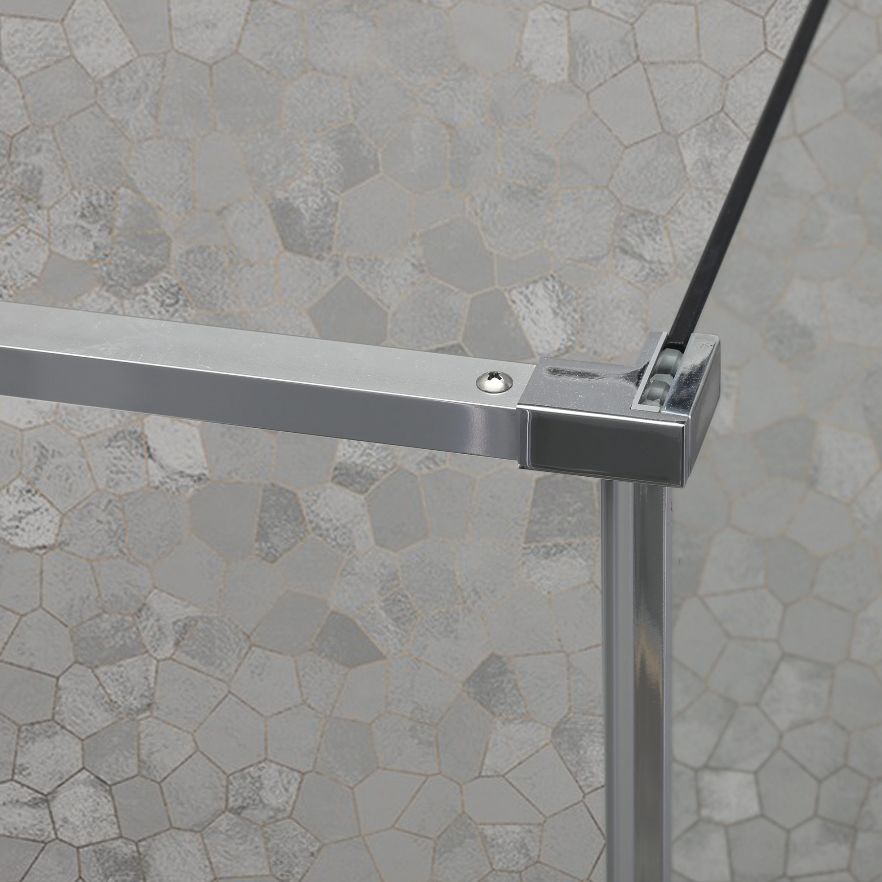 Box doccia OSLO porta battente quadrato 3 lati 70x70x70 cm altezza 200 cm cristallo 6 mm