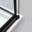 Box doccia OSLO porta scorrevole rettangolare 120x80 cm altezza 200 cm cristallo 6 mm nero opaco