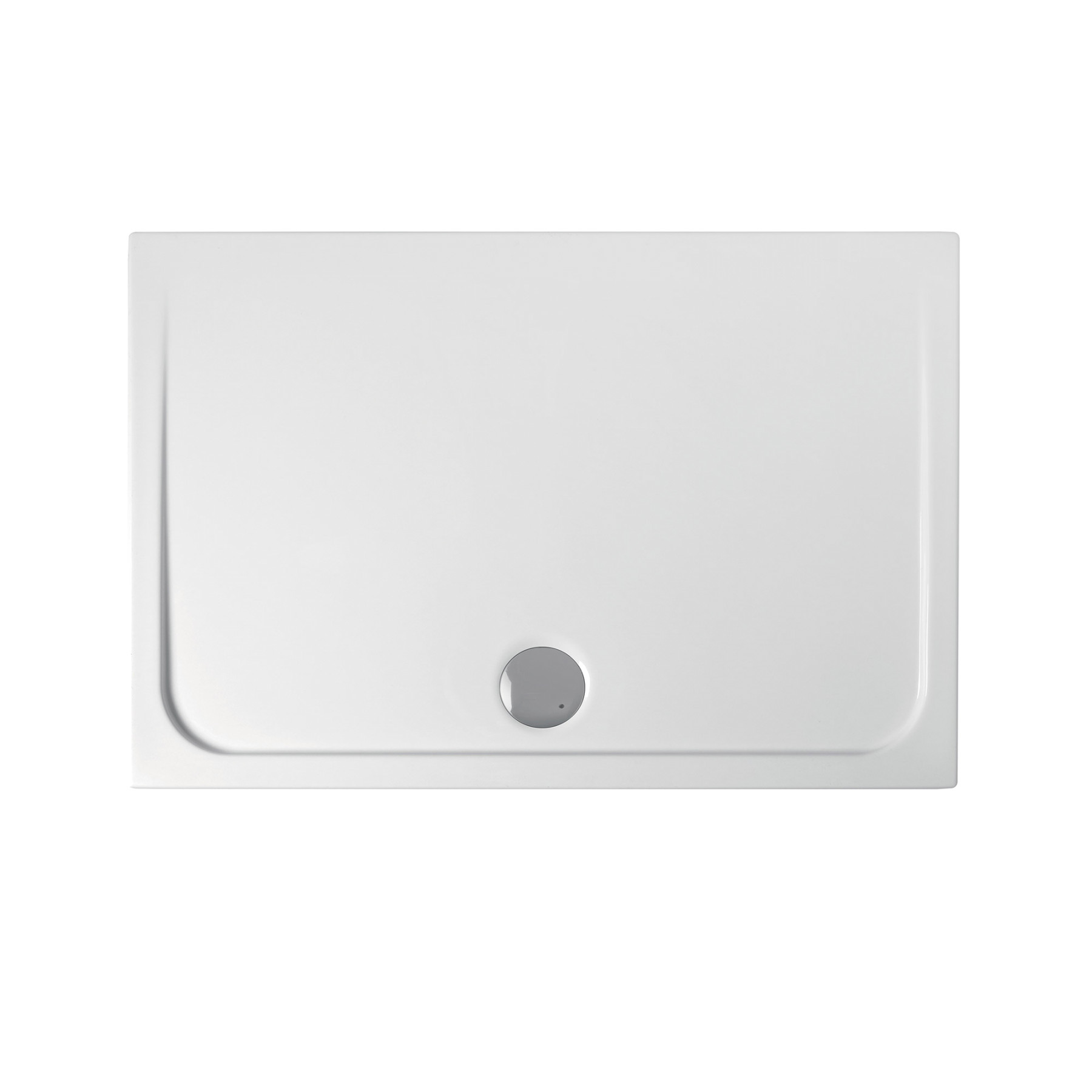 Piatto Doccia acrilico TORINO 100x70 cm alto 4,5 cm Bianco Lucido