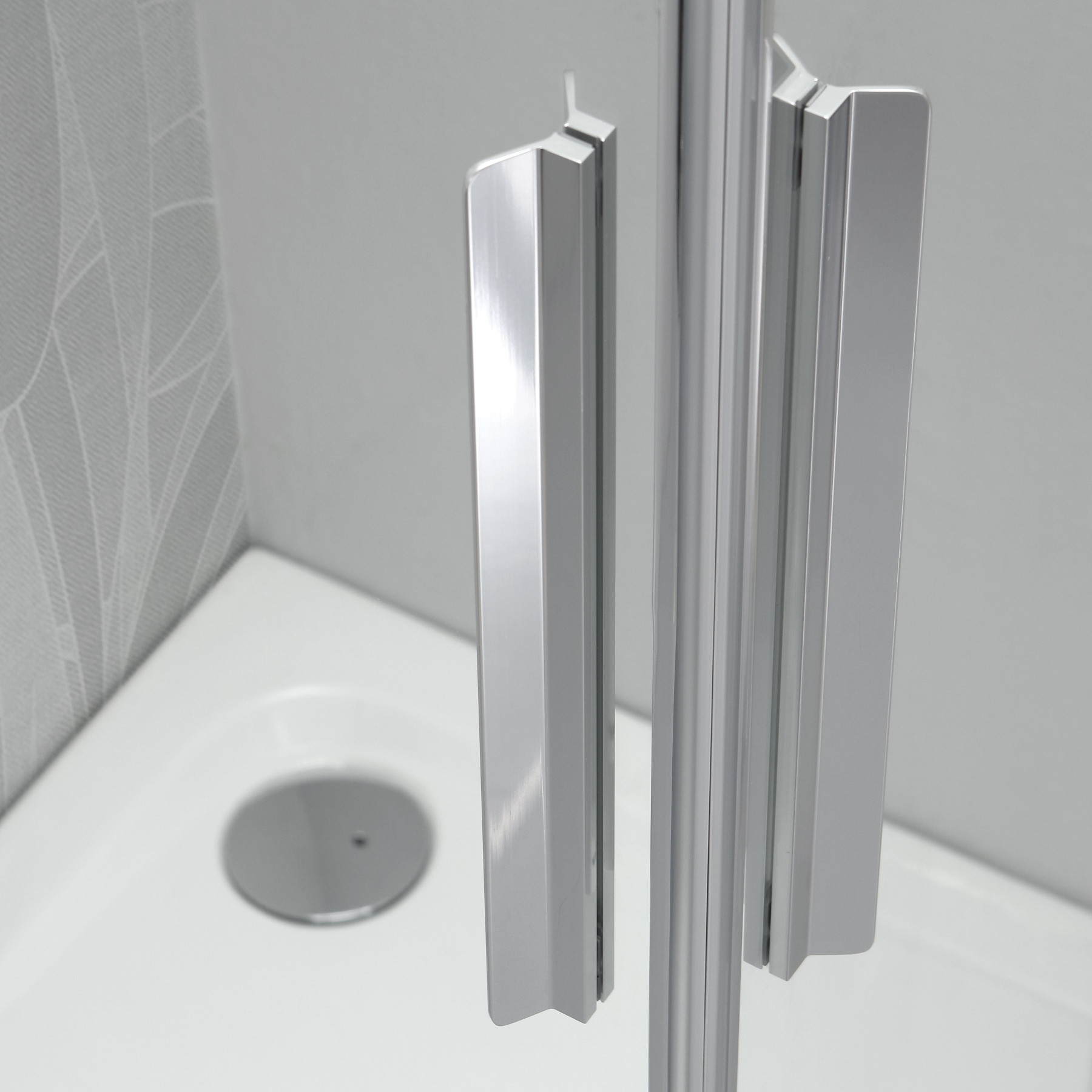 Box doccia OSLO doppia porta battente rettangolare 100x70 cm altezza 200 cm cristallo 6 mm