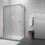 Box doccia MOSCA doppia porta scorrevole rettangolare 110x90 cm altezza 200 cm cristallo 8 mm