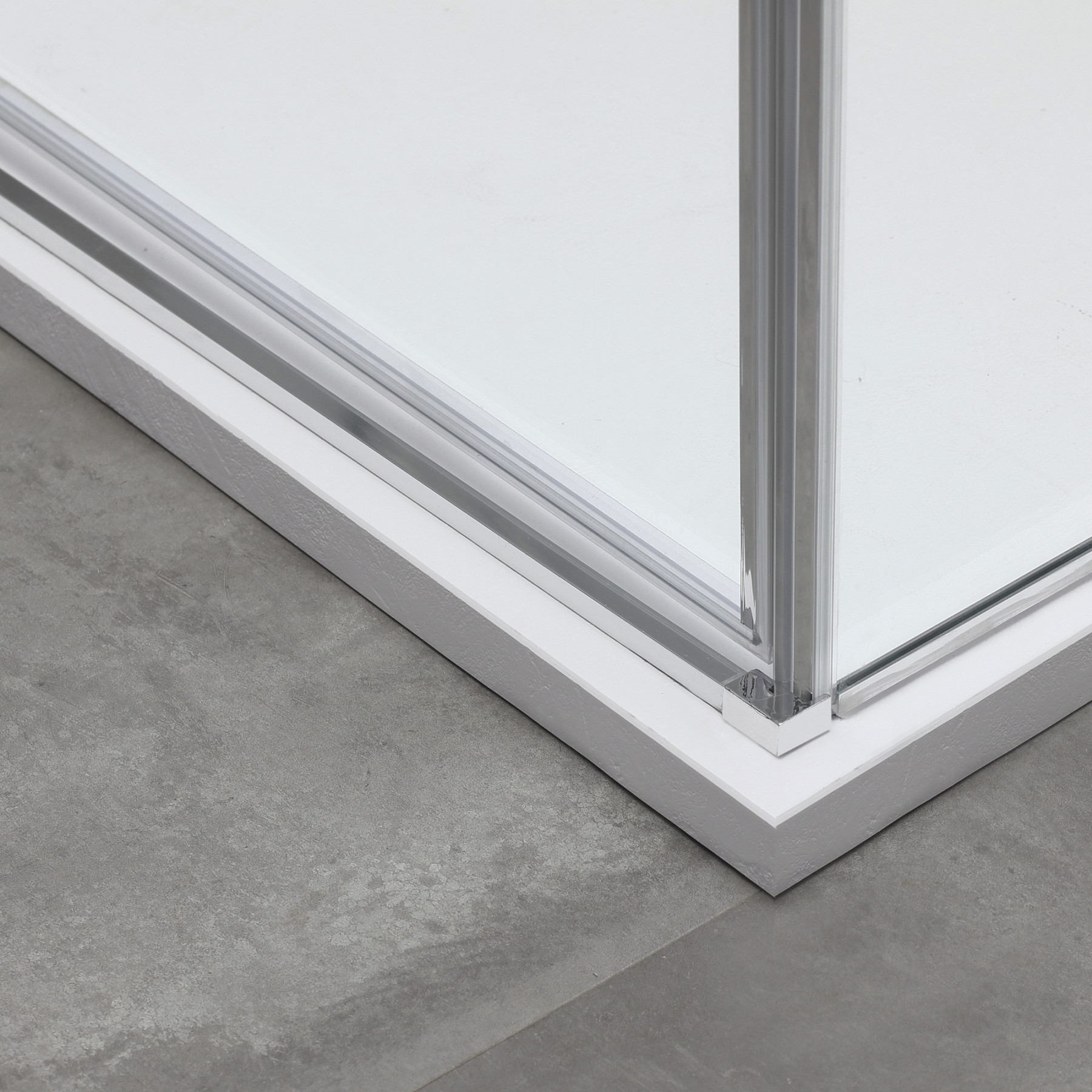 Box doccia OSLO porta battente con fissetto 3 lati rettangolare 120x75x75 cm altezza 200 cm cristallo 6 mm