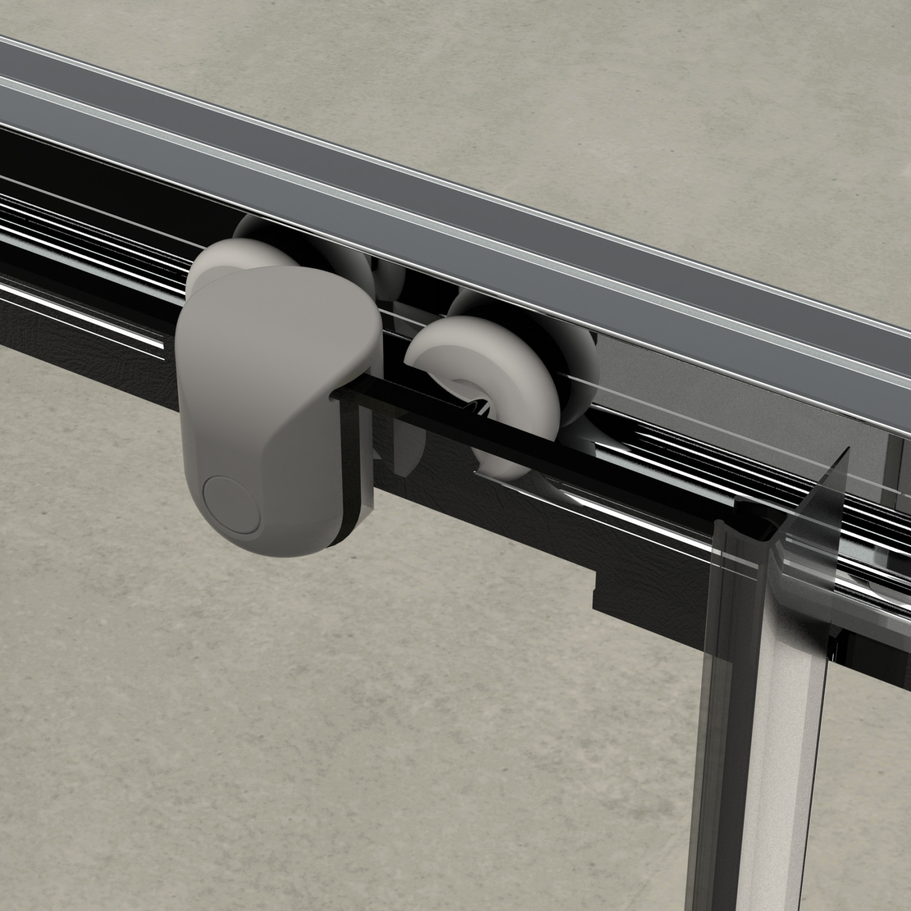 Porta doccia LISBONA scorrevole a nicchia 100 cm altezza 190 cm cristallo 6 mm