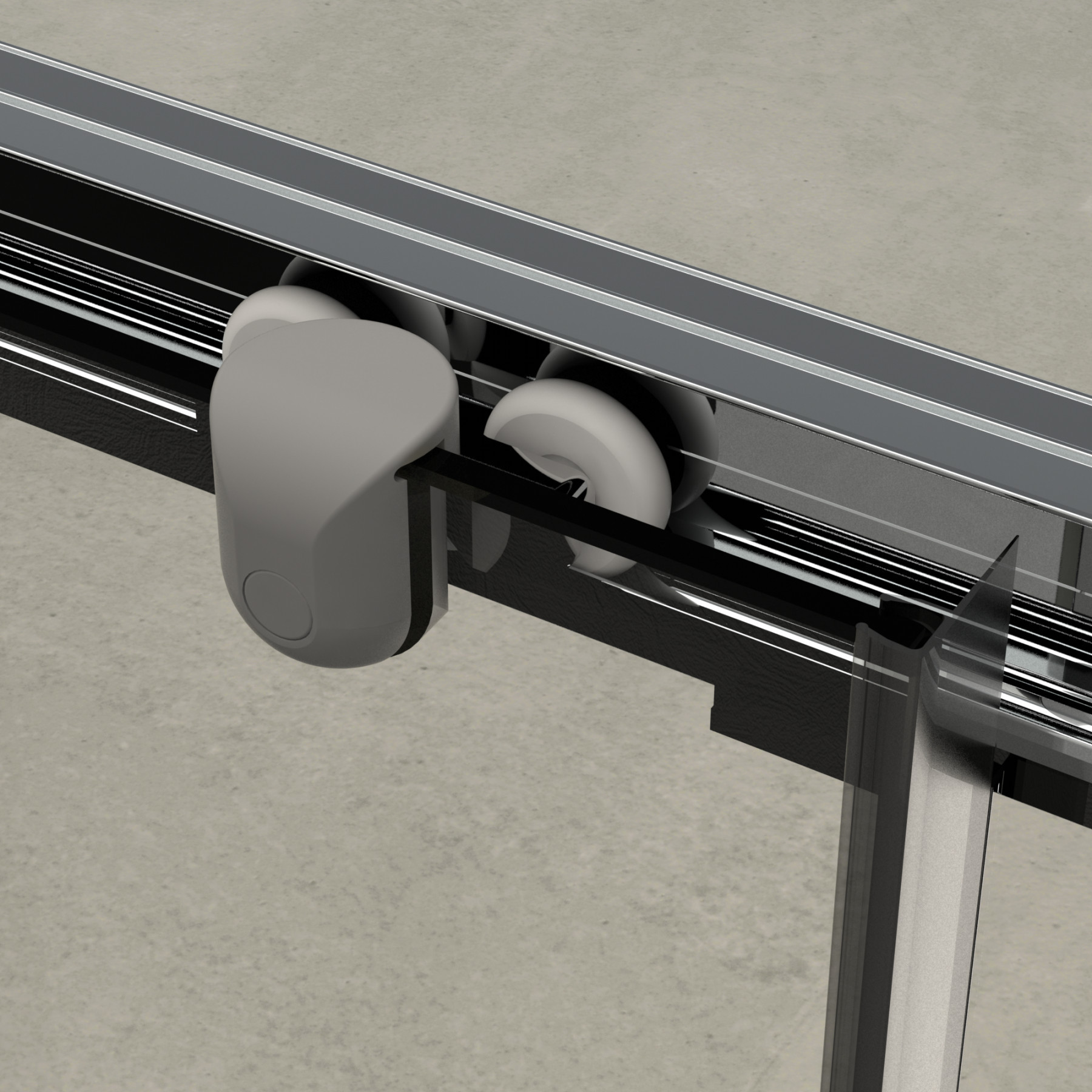 Box doccia LISBONA porta scorrevole rettangolare 3 lati 100x80x80 cm altezza 190 cm cristallo 6 mm