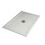 Piatto Doccia UDINE 100x80 cm alto 1,2 cm effetto cemento spatolato, Bianco Opaco
