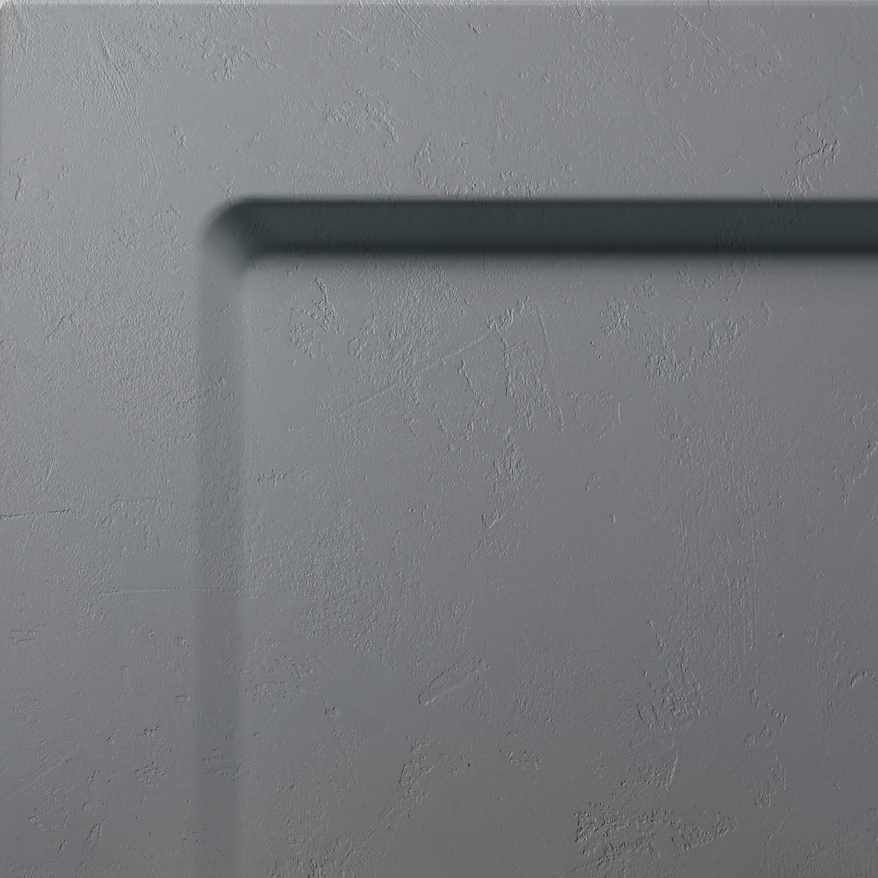 Piatto Doccia UDINE 140x70 cm alto 1,2 cm effetto cemento spatolato, Grigio Opaco