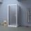 Box doccia TOKYO porta battente rettangolare 3 lati 100x75x75 cm altezza 200 cm cristallo 6 mm bianco opaco