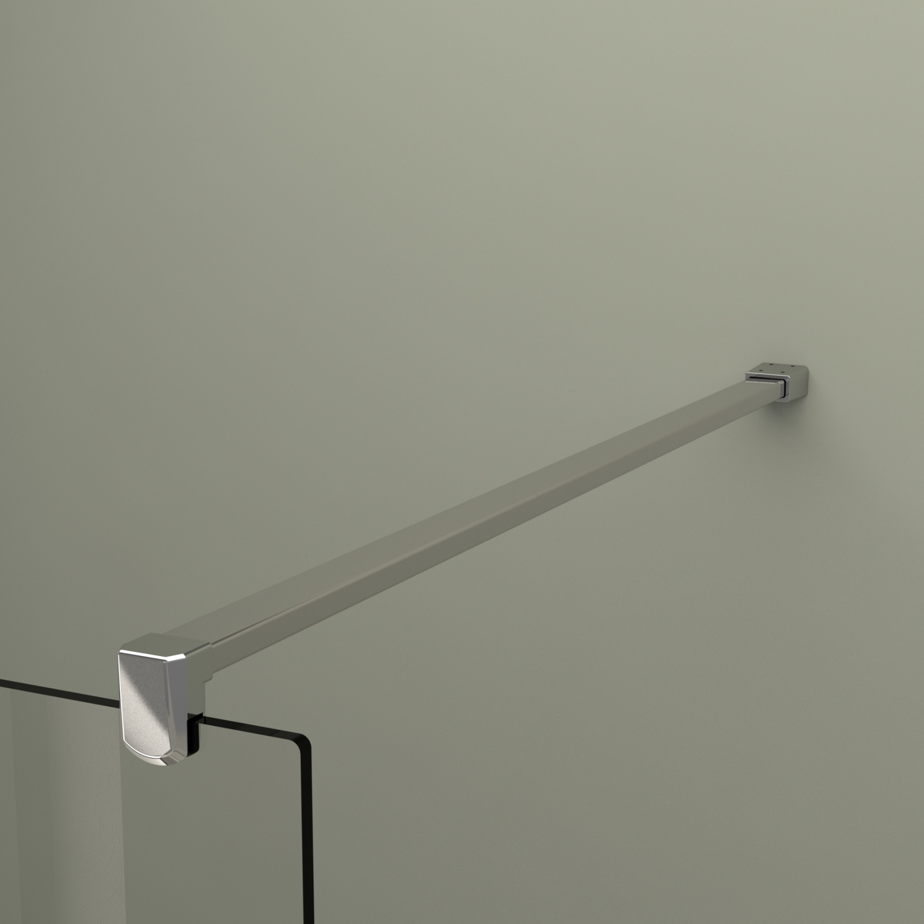 Parete doccia walk in HELSINKI 90 cm cristallo trasparente 8 mm