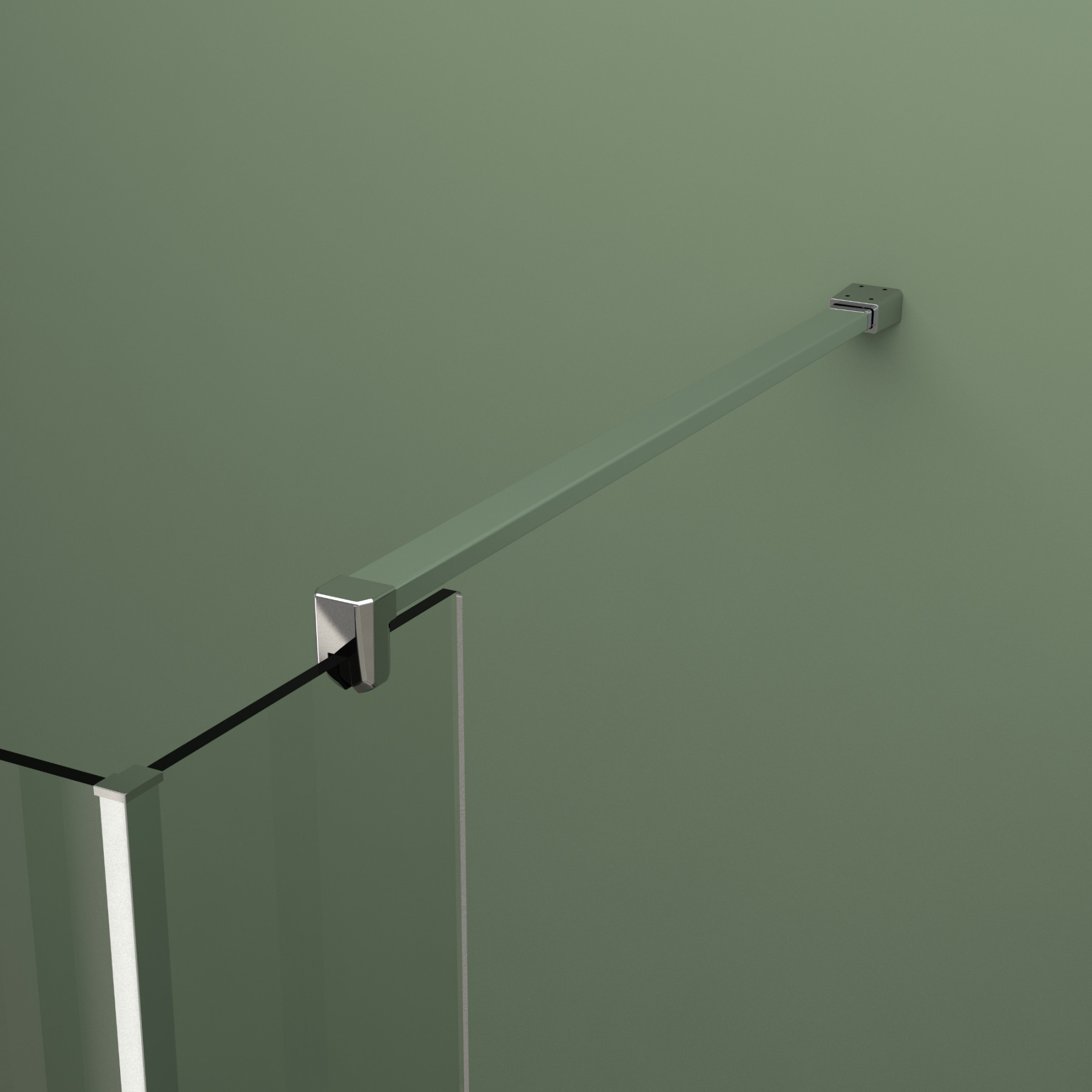 Parete doccia con paraschizzi HELSINKI 90 +25 cm cristallo trasparente 8 mm