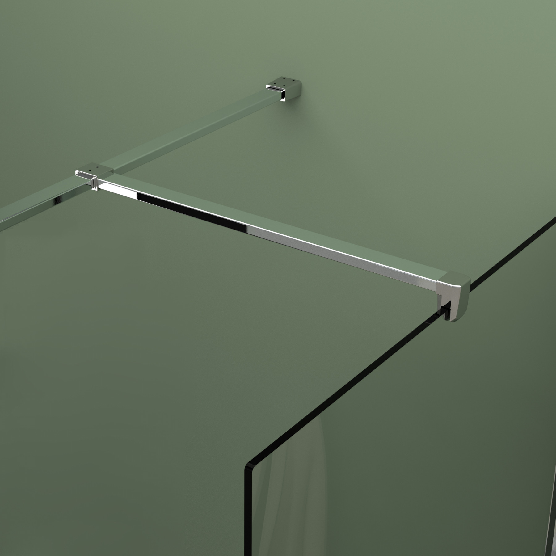 Doccia walk in angolare HELSINKI 90x80 cm cristallo 8 mm trasparente