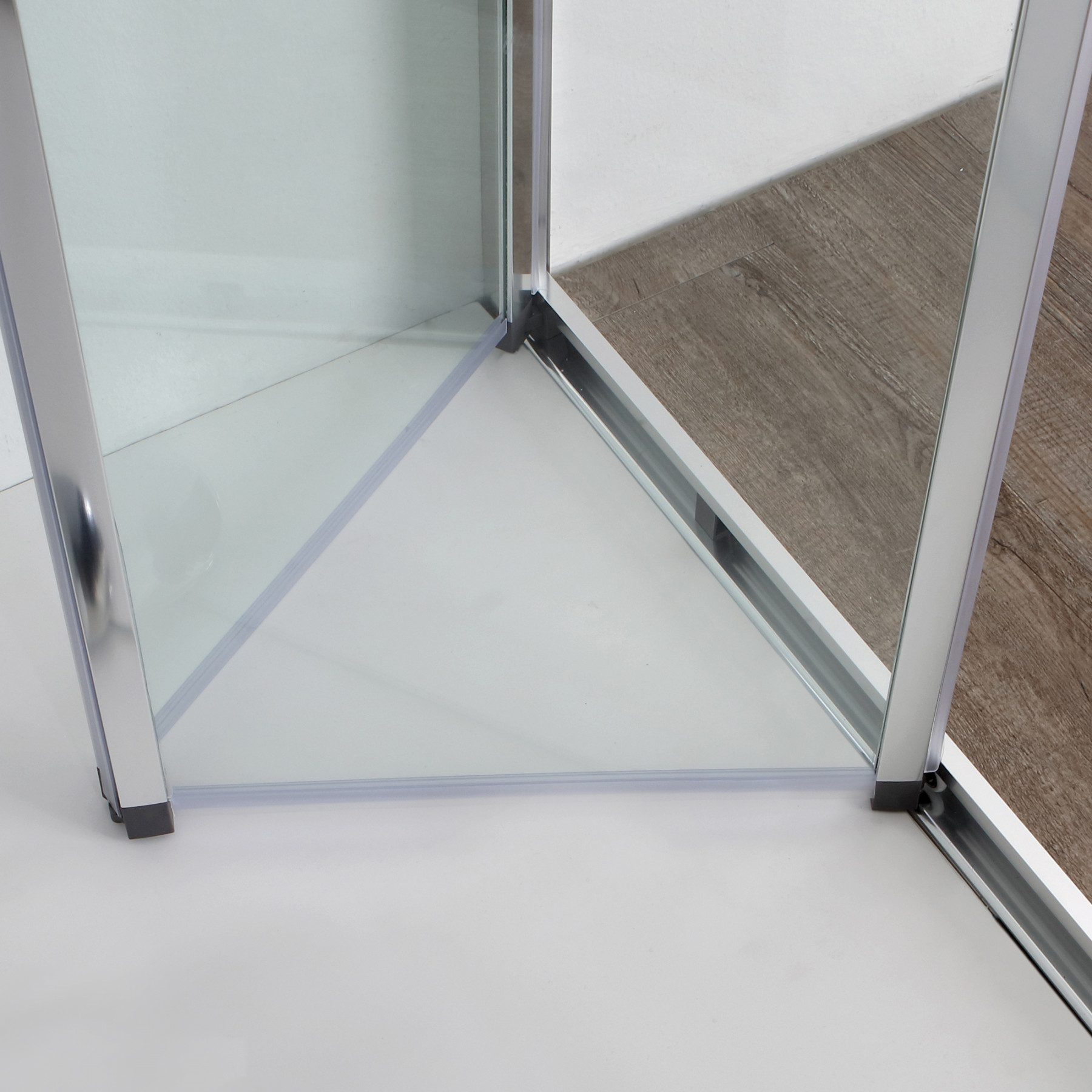 Box doccia TOKYO porta pieghevole rettangolare 3 lati 100x70x70 cm altezza 200 cm cristallo 6 mm