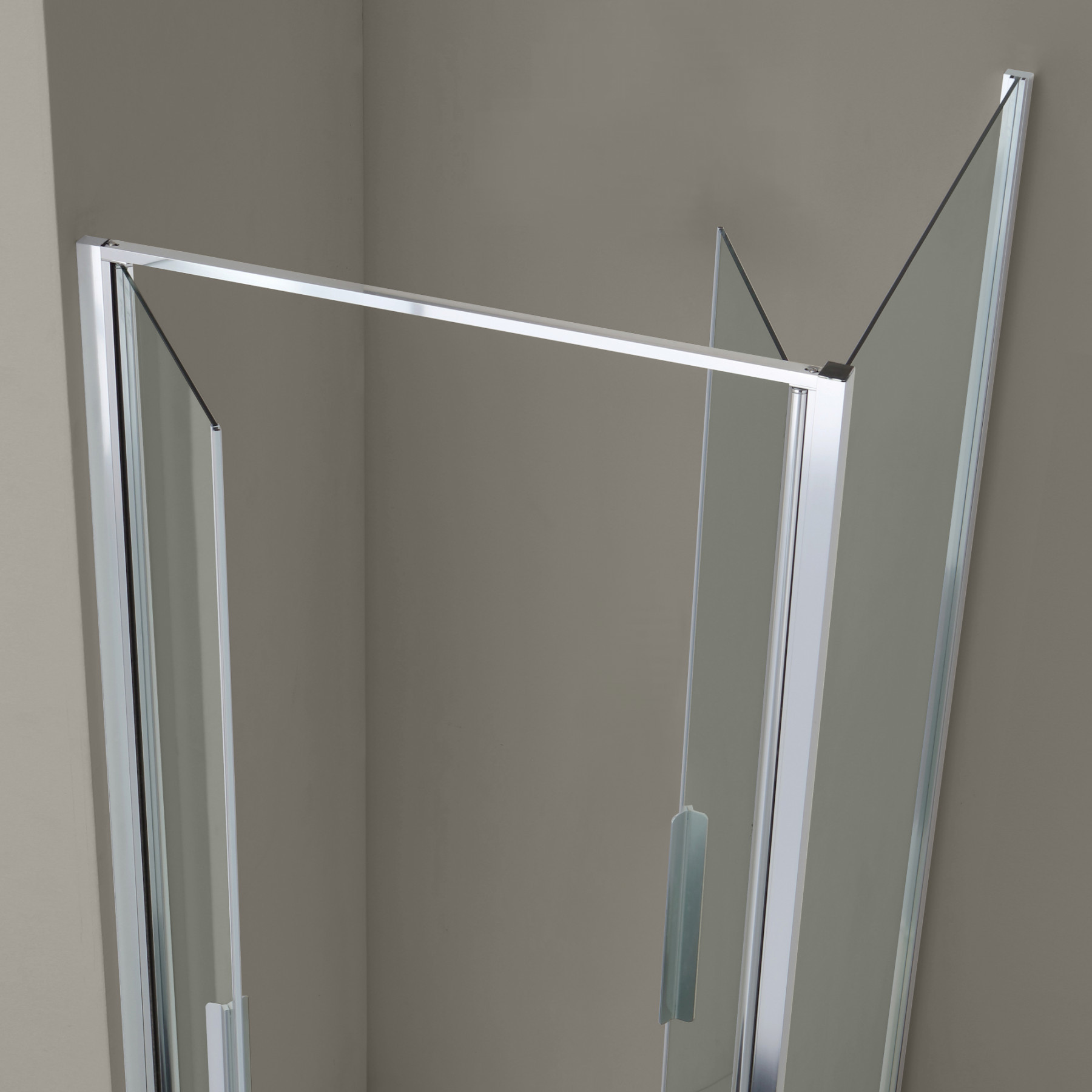 Box doccia OSLO porta saloon angolare 90x70 cm altezza 200 cm cristallo 6 mm