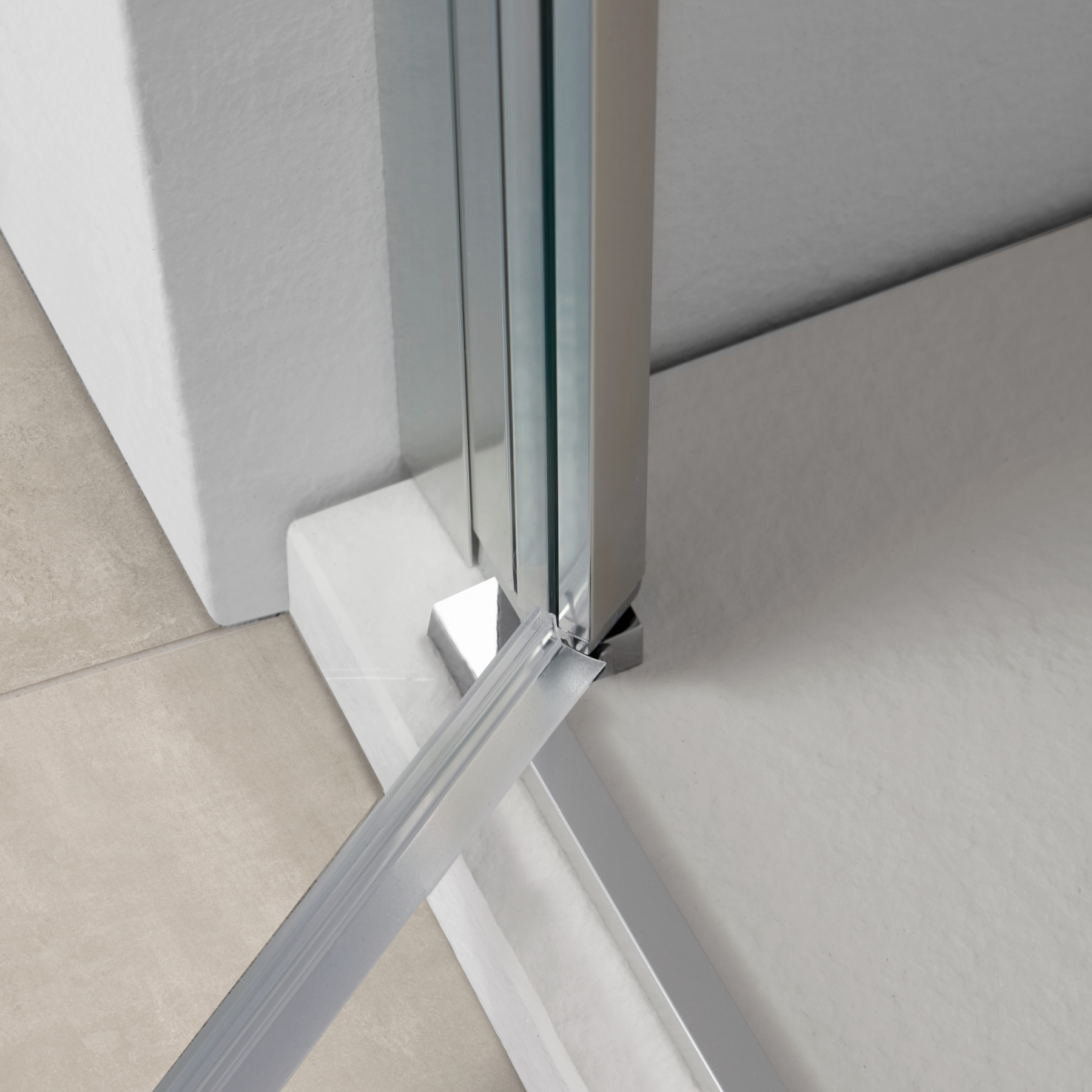 Box doccia OSLO porta saloon angolare 90x80 cm altezza 200 cm cristallo 6 mm