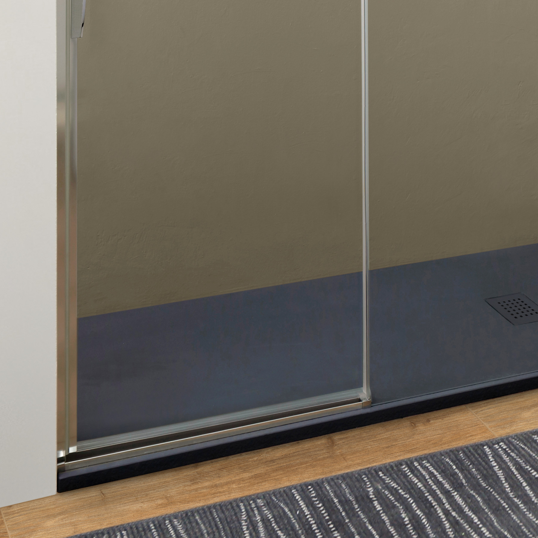 Porta doccia DENVER scorrevole 170 DX cm altezza 200 cm cristallo 8 mm