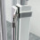 Box doccia OSLO 100x70 cm doppia porta pieghevole altezza 200 cm cristallo 6 mm
