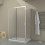 Box doccia TOKYO porta scorrevole rettangolare 3 lati 120x75x75 cm altezza 200 cm cristallo 6 mm