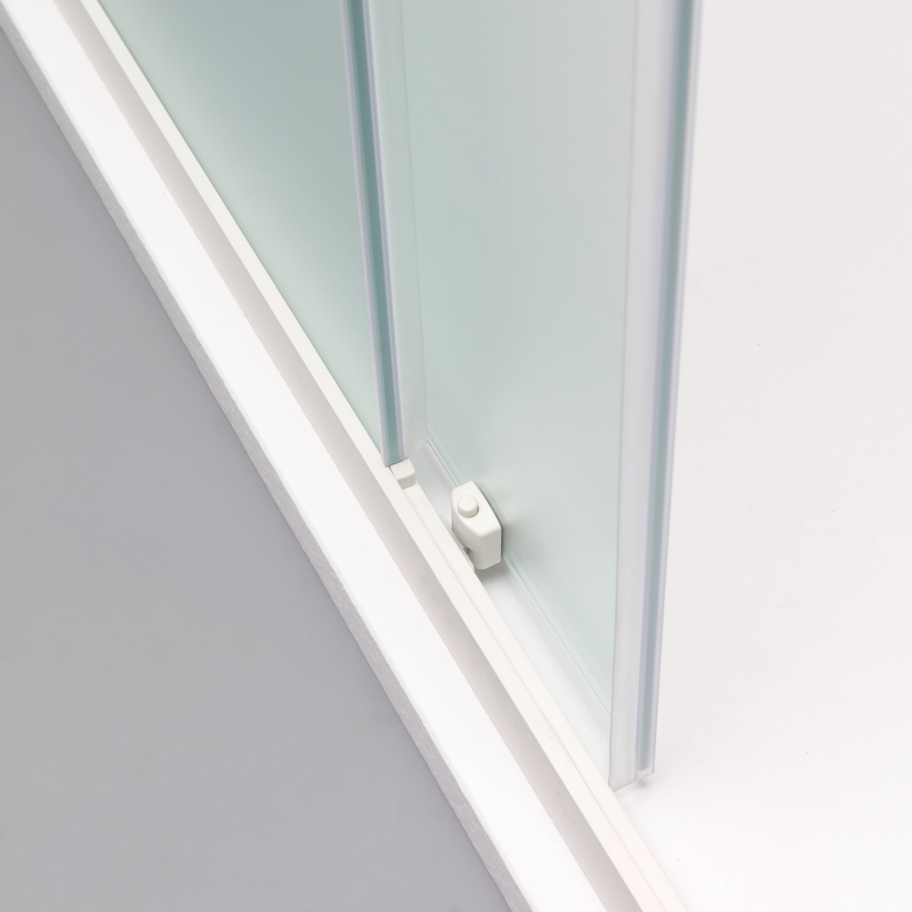 Box doccia TOKYO porta scorrevole rettangolare 3 lati 120x70x70 cm altezza 200 cm cristallo 6 mm bianco opaco