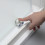 Box doccia TOKYO porta scorrevole rettangolare 3 lati 120x75x75 cm altezza 200 cm cristallo 6 mm bianco opaco