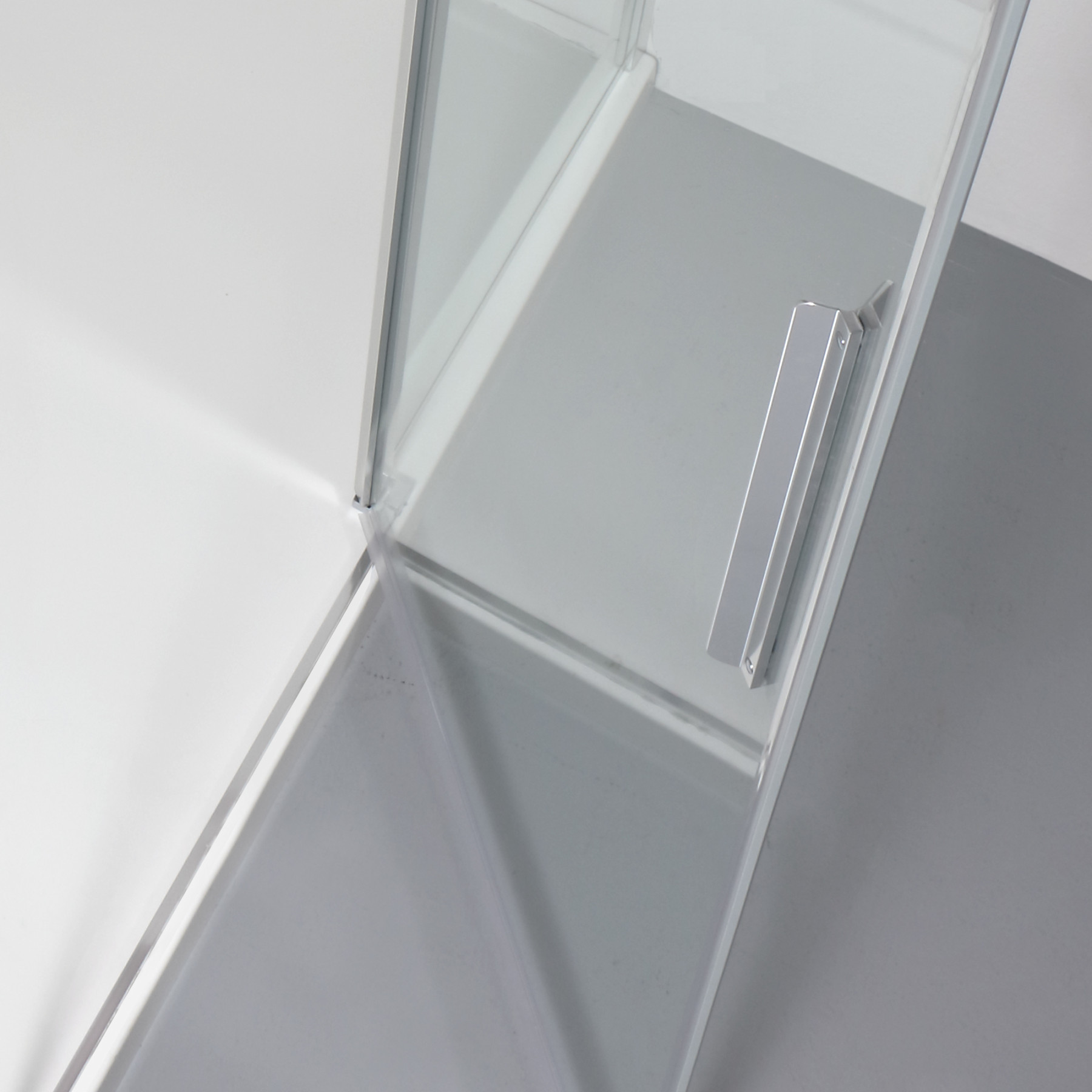 Porta doccia OSLO battente a nicchia 140 cm altezza 200 cm cristallo 6 mm