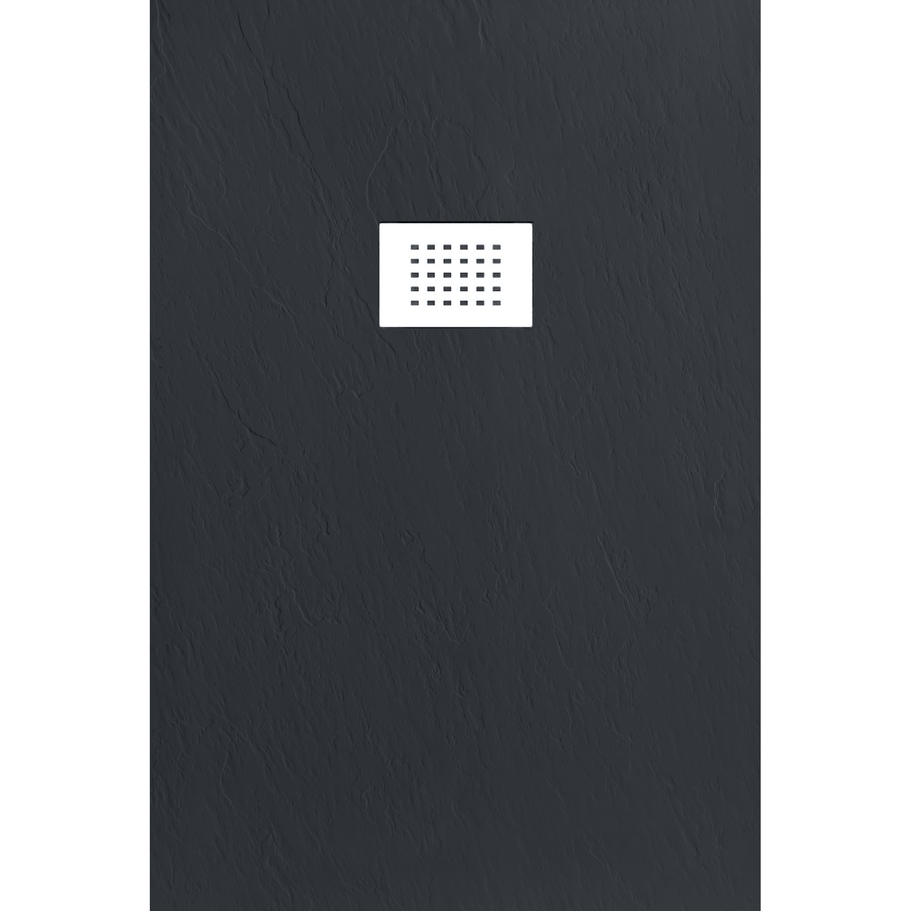 Piatto doccia CARRARA 110x70 cm marmoresina effetto pietra, antracite opaco