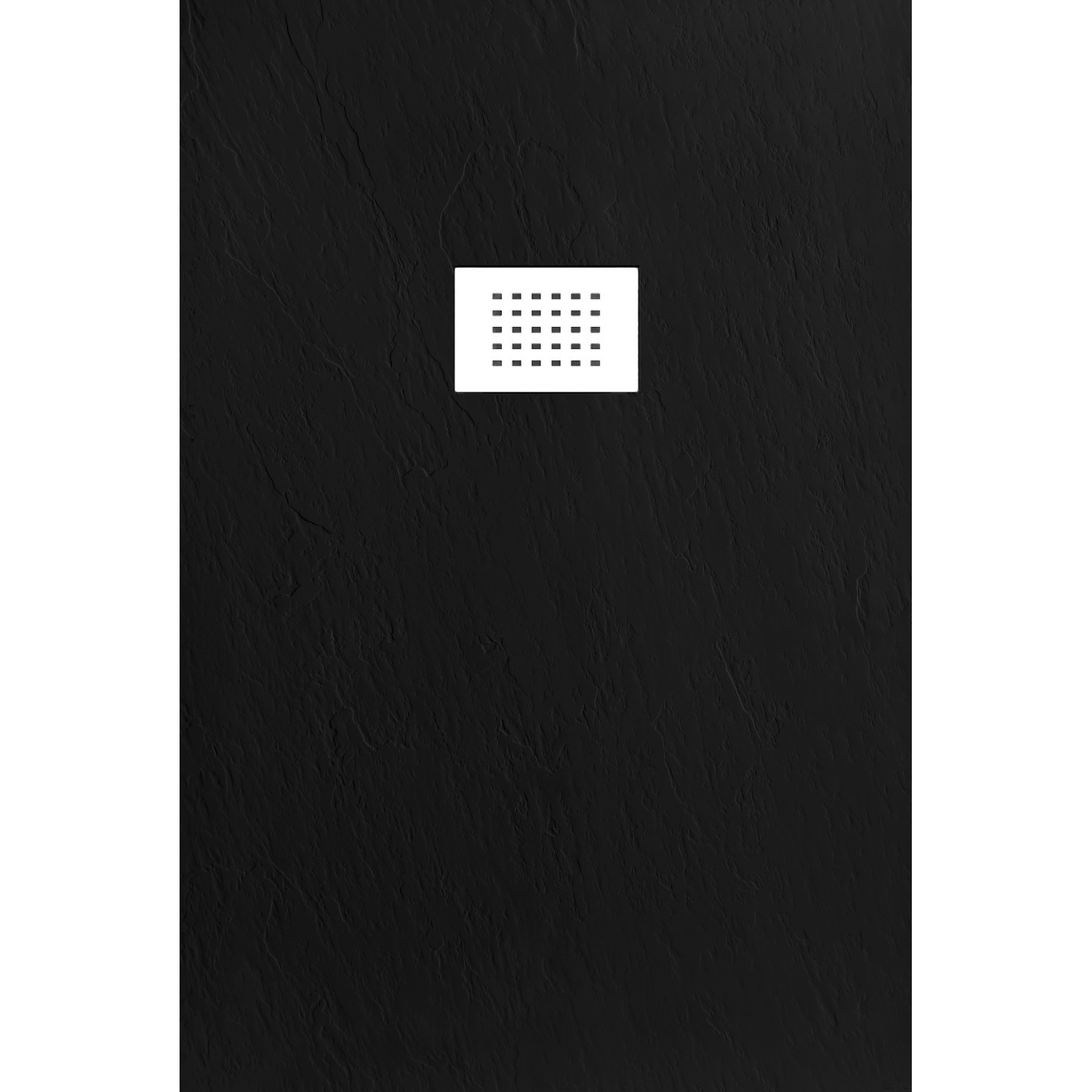 Piatto doccia CARRARA 170x80 cm marmoresina effetto pietra, nero opaco