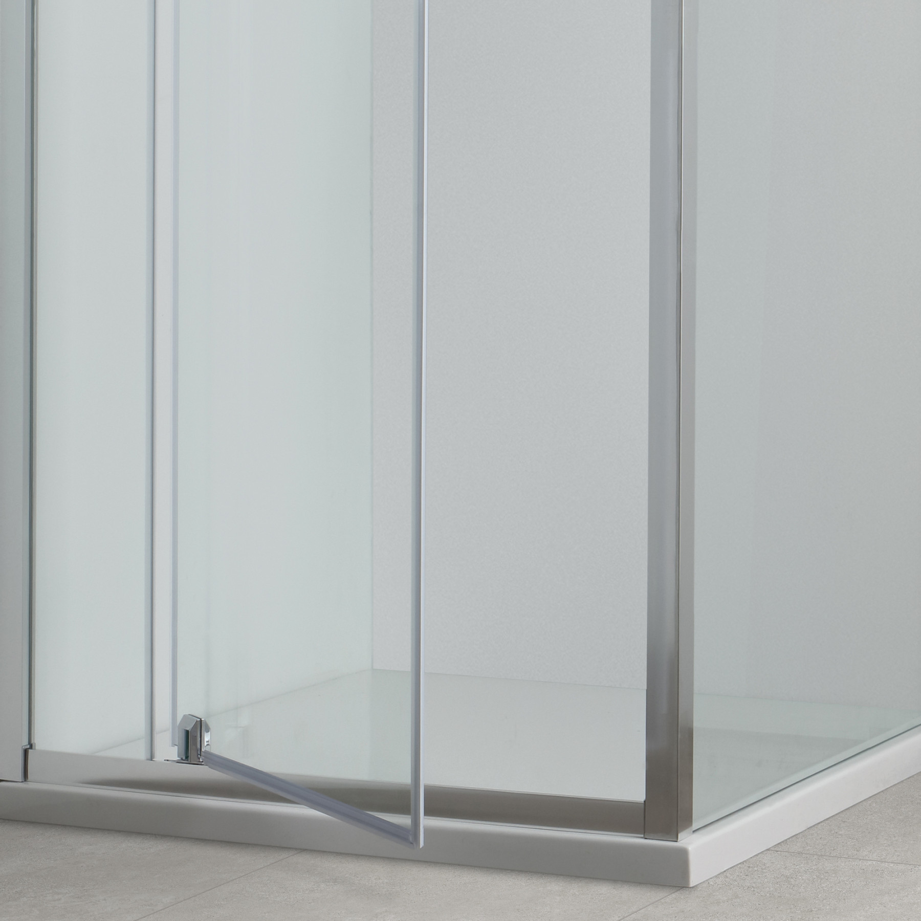 Box doccia TOKYO porta battente quadrato 3 lati 70x70x70 cm altezza 200 cm cristallo 6 mm