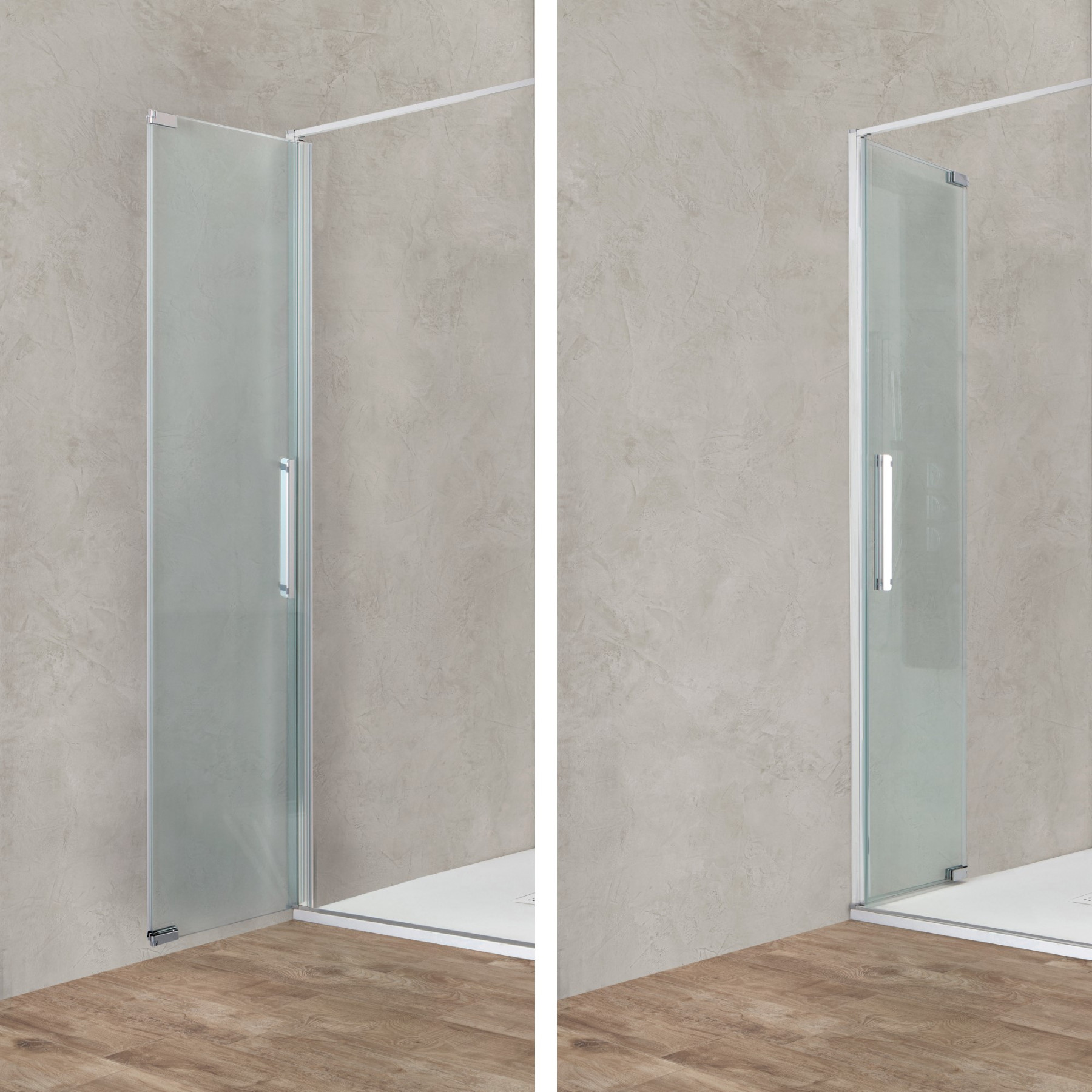 Porta doccia OSLO nicchia pieghevole 75 cm altezza 200 cm cristallo 6 mm