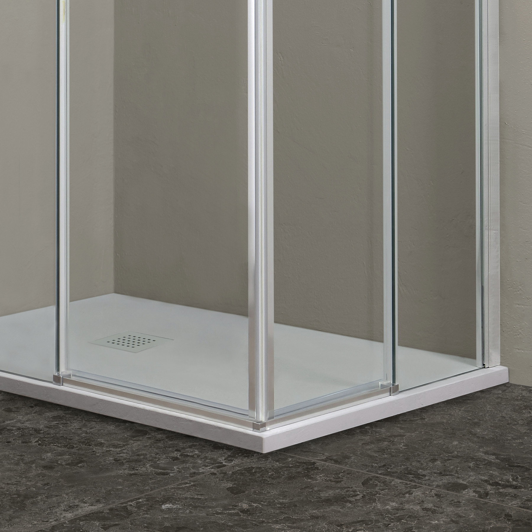 Box doccia DENVER doppia porta scorrevole 90x70 SX cm cristallo 8 mm