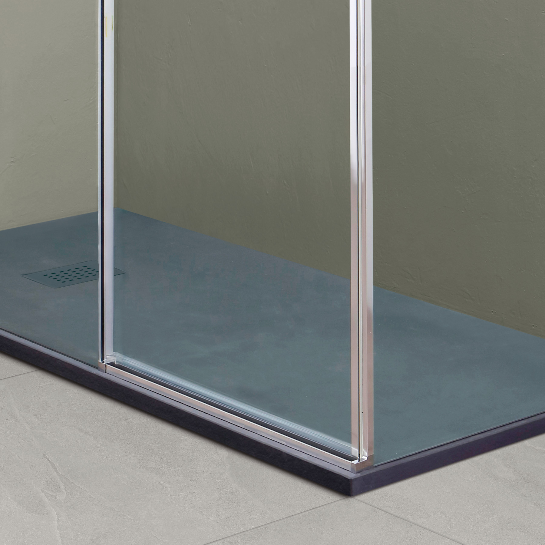 Box doccia DENVER porta scorrevole 100x80 SX cm cristallo 8 mm