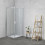 Box doccia TOKYO doppia porta scorrevole quadrato 100x100 cm altezza 200 cm cristallo 6 mm