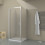Box doccia TOKYO porta battente rettangolare 3 lati 110x70x70 cm altezza 200 cm cristallo 6 mm
