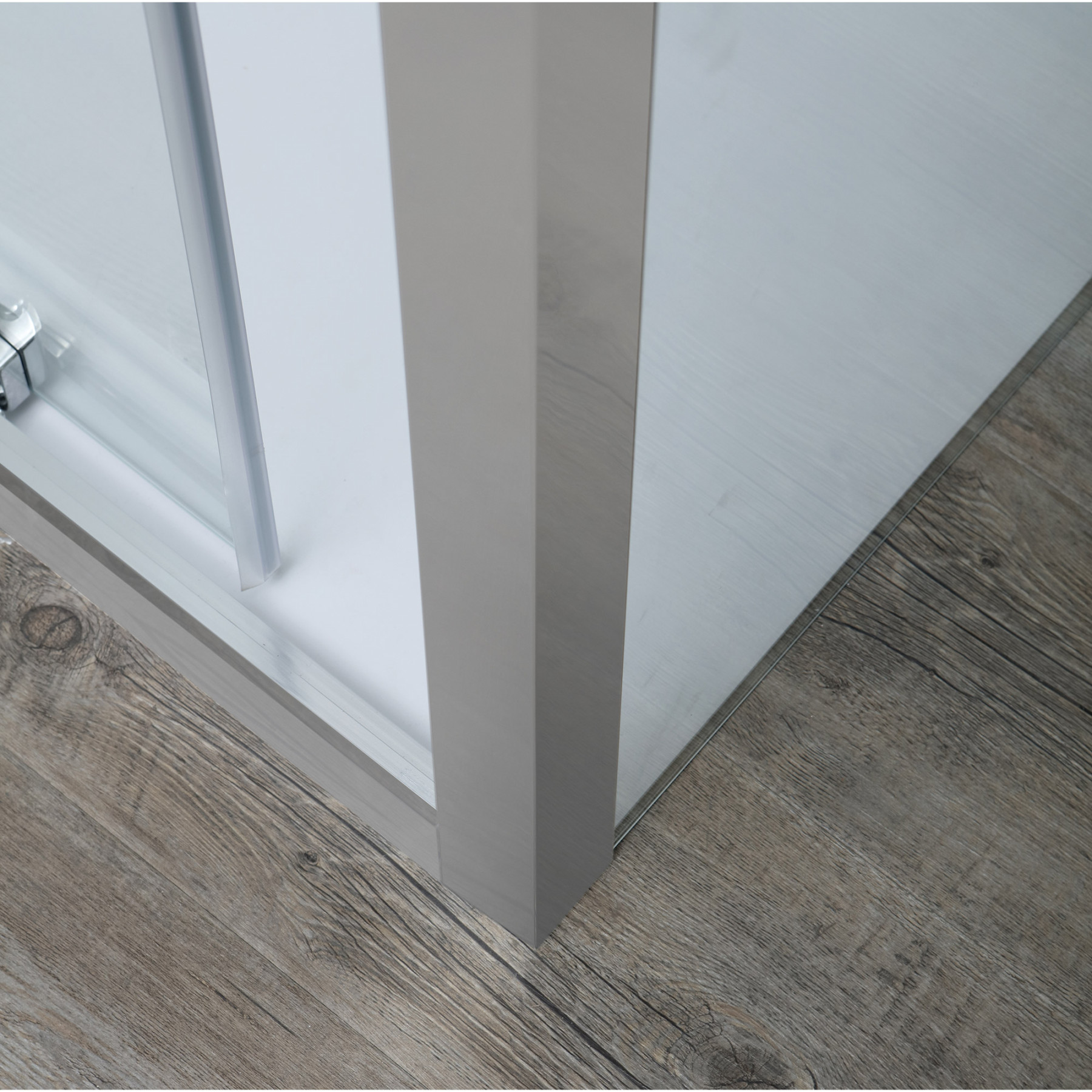 Box doccia TOKYO porta scorrevole rettangolare 3 lati 130x80x80 cm altezza 200 cm cristallo 6 mm